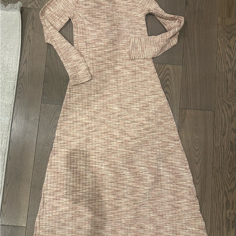 Elegant Long Sleeve Knit Dress